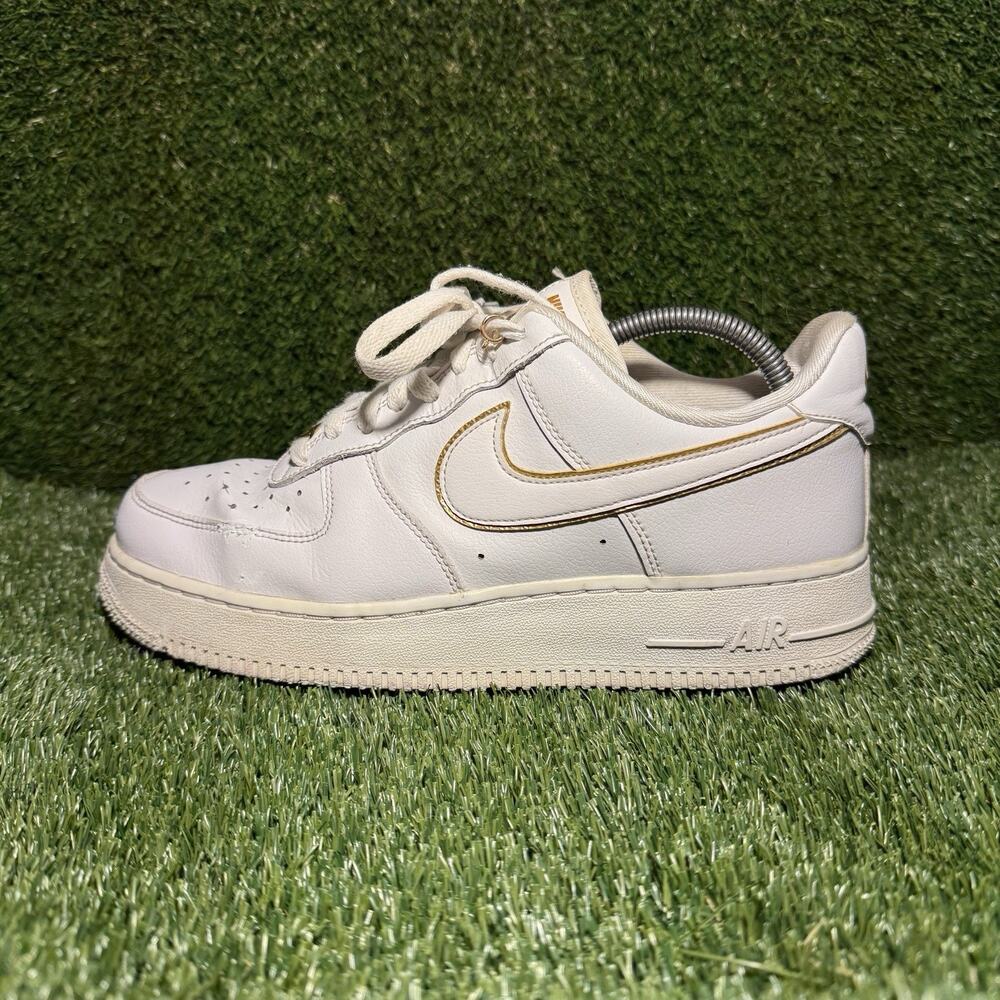 Size 10 - Nike Air Force 1 07 ESS Metallic Gold W